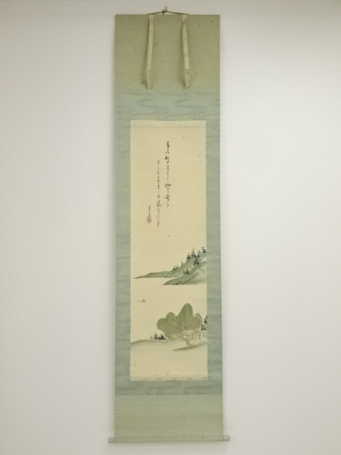 JAPANESE HANGING SCROLL / HAND PAINTED / SCENERY